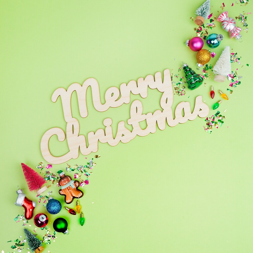 Script Wood &#x201C;Merry Christmas&#x22; Cutout, From 12&#x22;- 22&#x22; | Woodpeckers