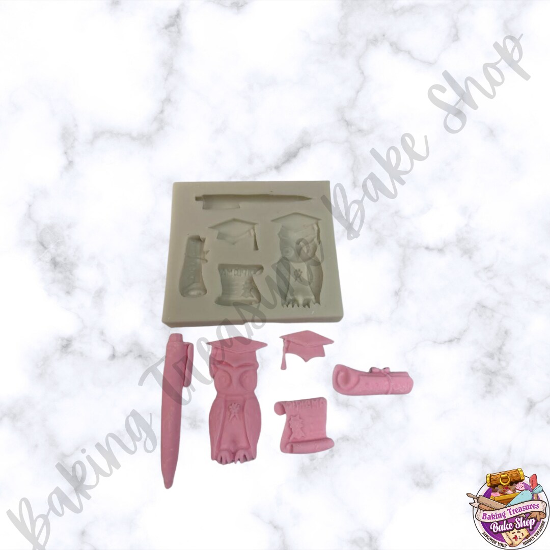 Graduation Owl Silicone Mold # 2