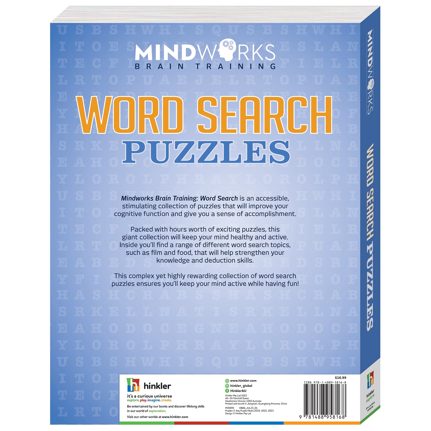 Mindworks: Word Search Puzzle Book, Puzzles Range Easy To Difficult, 288 Pages