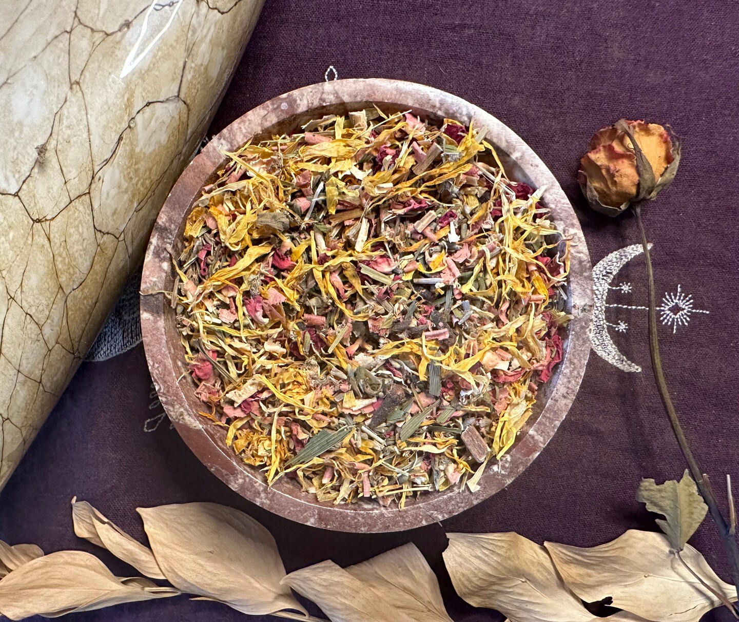 Lucifer Invocation And Offering Herbal Blend, All Natural Handmade Herbal Blend, Pagan, Witchcraft, Incense, Bath Soak product 2
