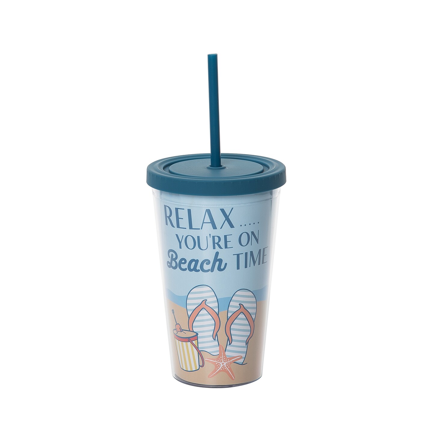 Relax You&#x27;re On Beach Time Tumbler