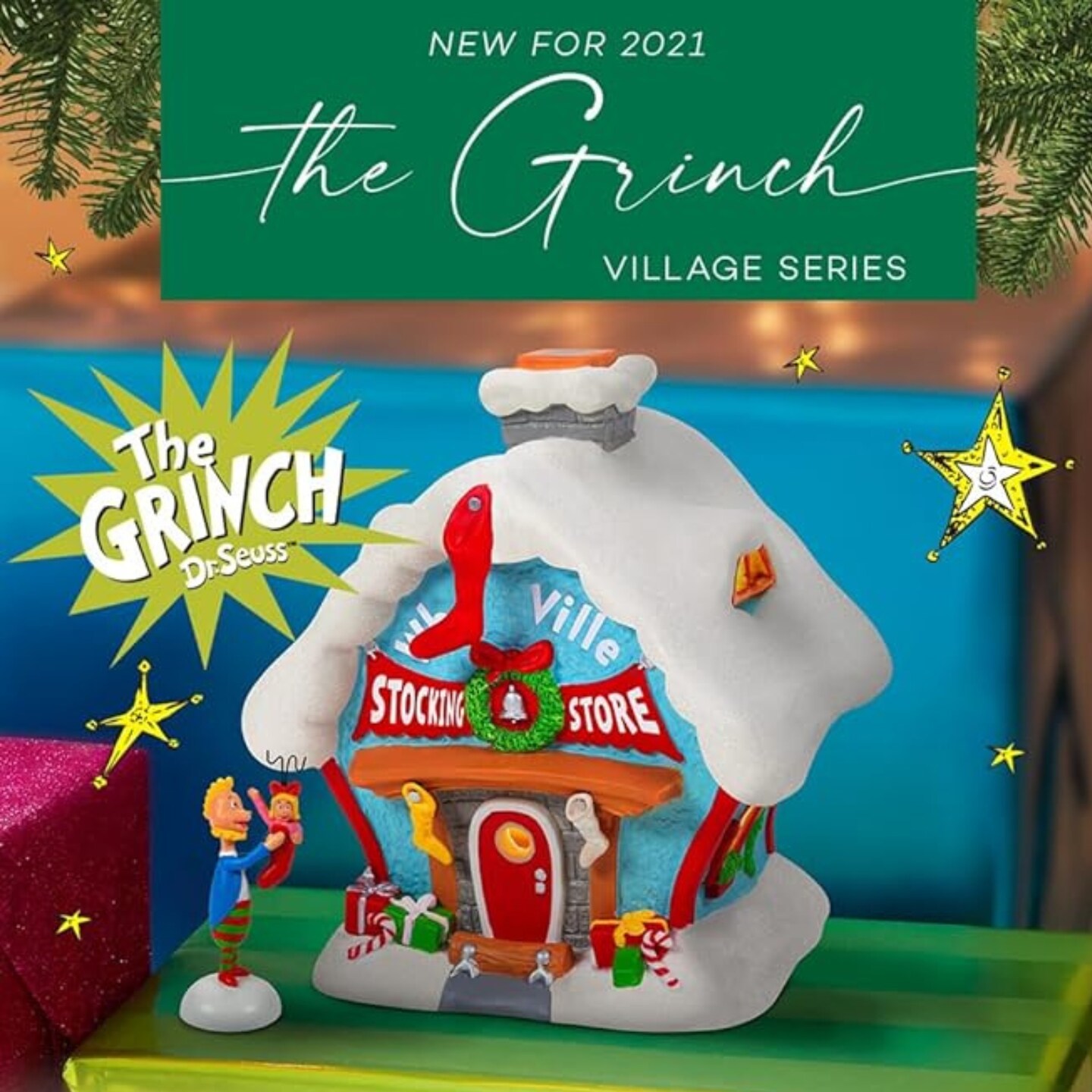 Kitcheniva A Who&#x27;s Perfect Stocking Stuffer Grinch Village Christmas Ornament