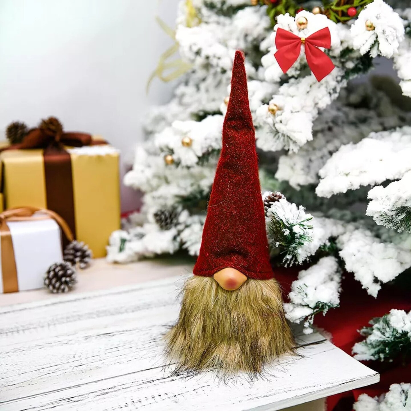 Kitcheniva 12.6" Christmas Faceless Gnome Santa Plush Ornament | Michaels