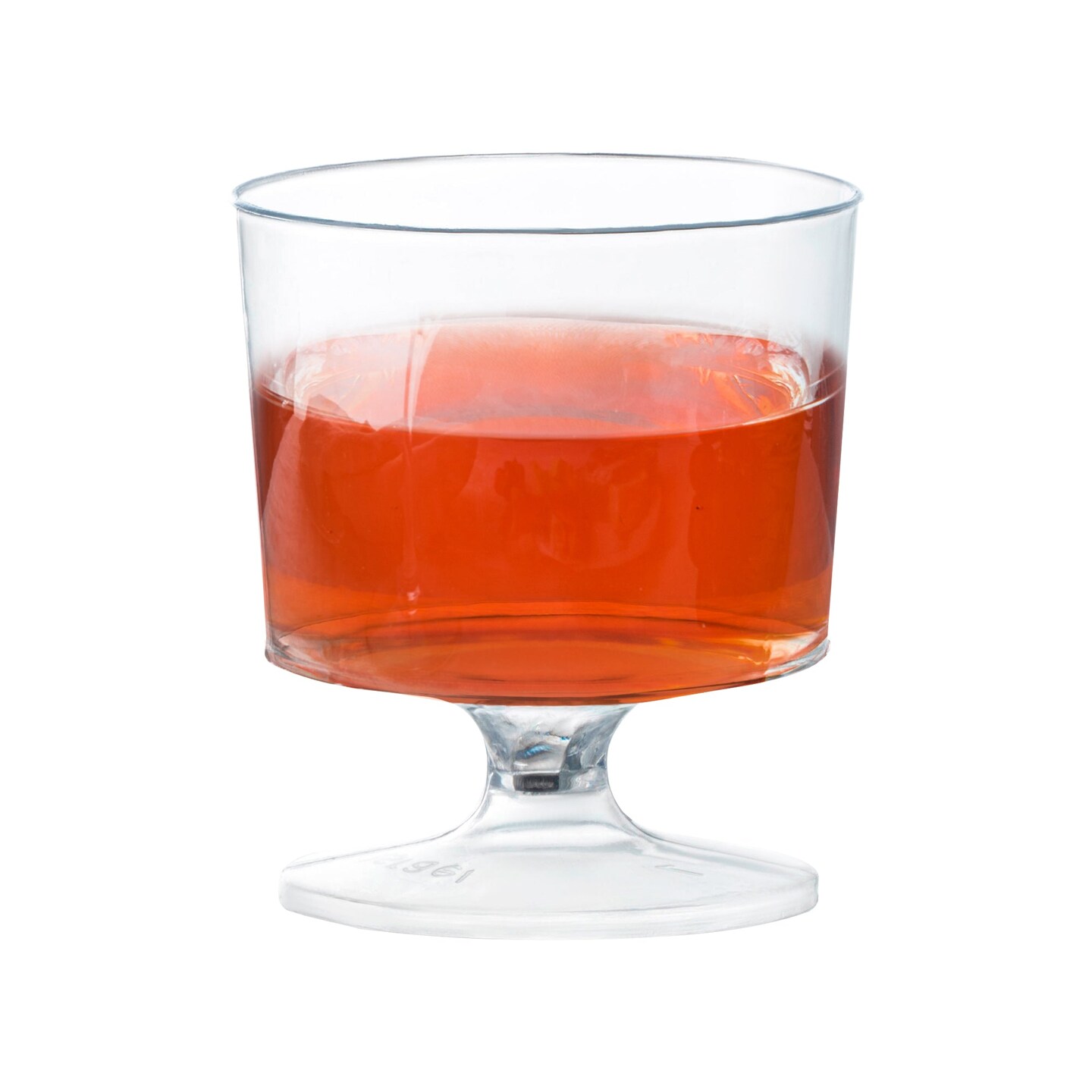 Clear Round Plastic Disposable Mini Wine Glasses - 2 oz. (480 Glasses)