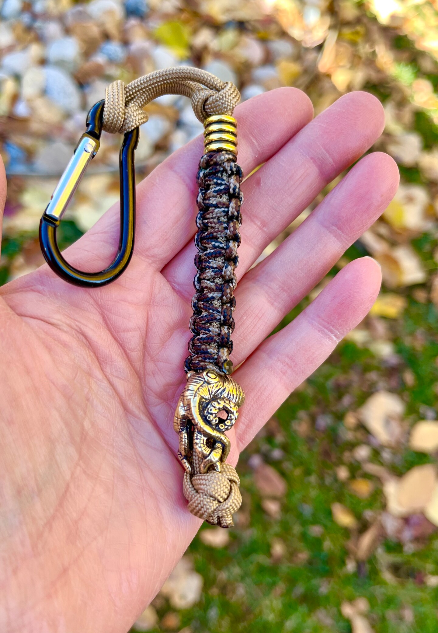 Octopus Paracord Beads For Sale Brass Octopus Pirate Lanyard Bead
