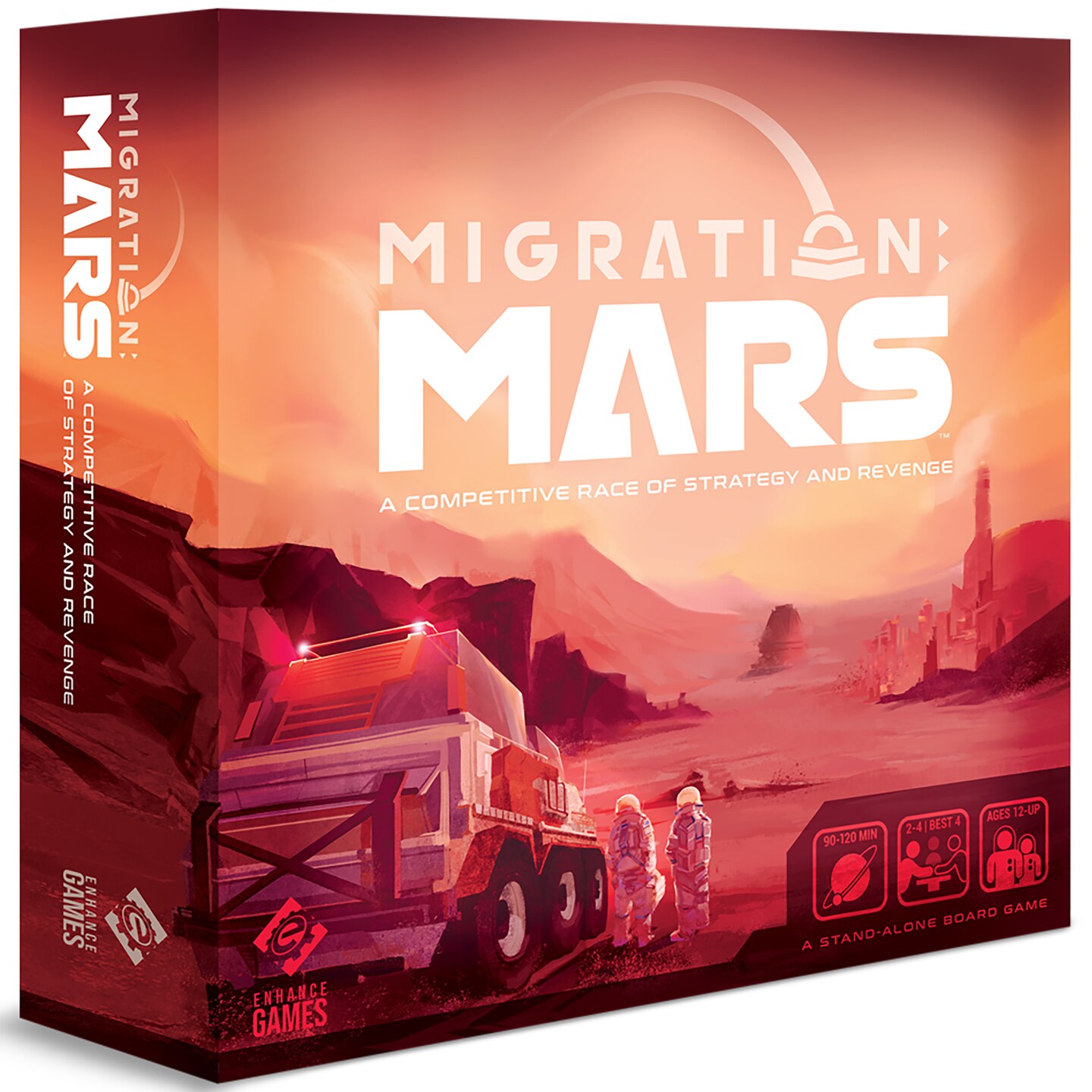Enhance Games: Migration Mars - Strategy Board Game, 2-4 Players, Ages 12+, 90-120 Min Play Time