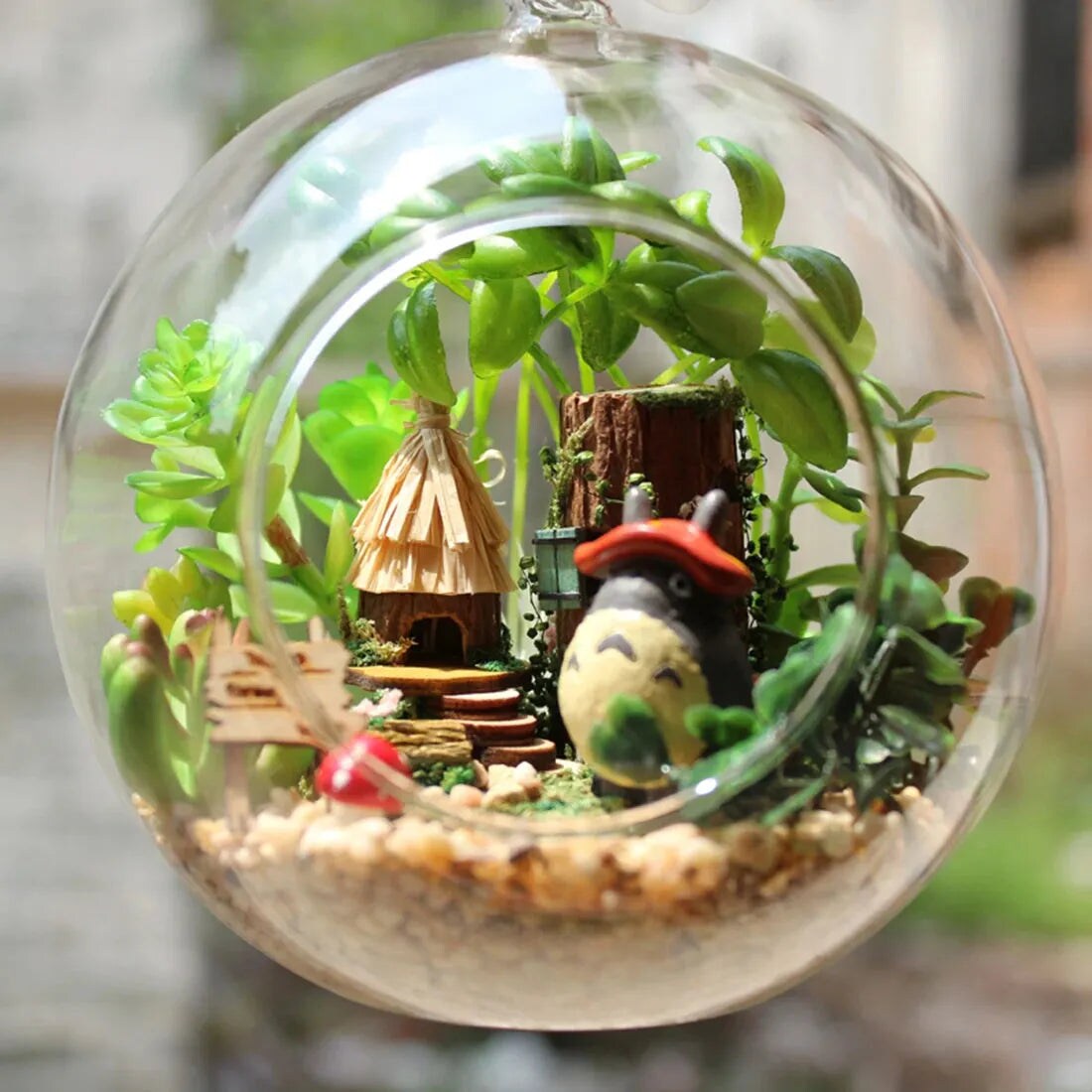 Miniature Wizardi Roombox Kit - Totoro&#x27;s Forest Cottage Dollhouse Kit