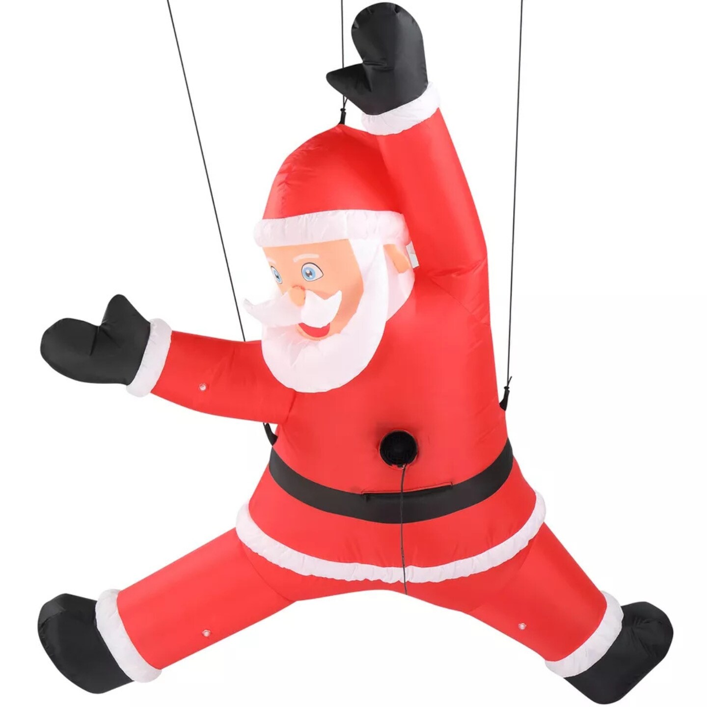 Kitcheniva Inflatable Lighted Hanging Santa Claus With Gift Bag 5 FT