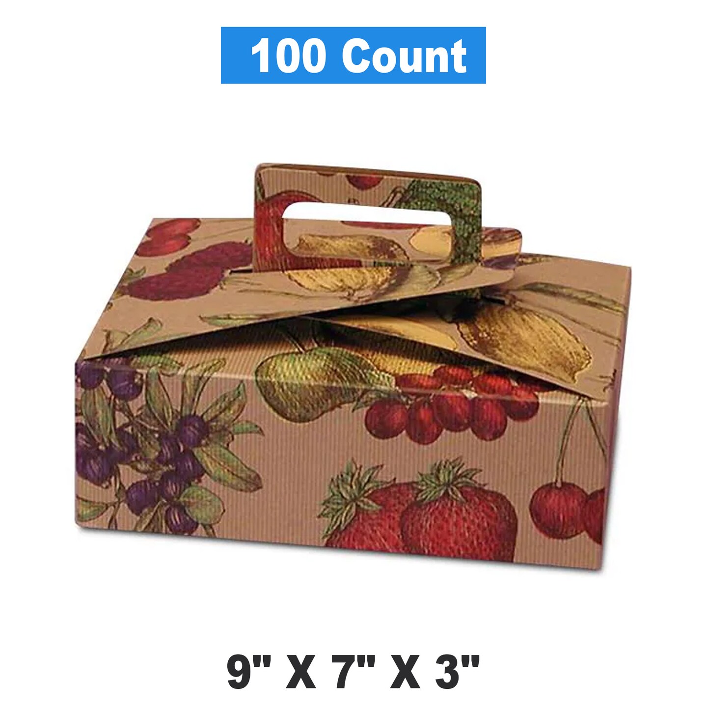 Flat Take Out Food Carrier with Handle 9&#x22; x 7&#x22; x 3&#x22;