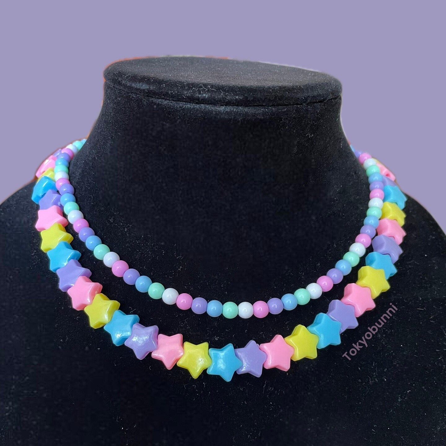 ●VVV● Mini Rabbit Star Mix Bead Necklace 23FWNK088MXF Mini Bead Necklaces – The Worthy Co