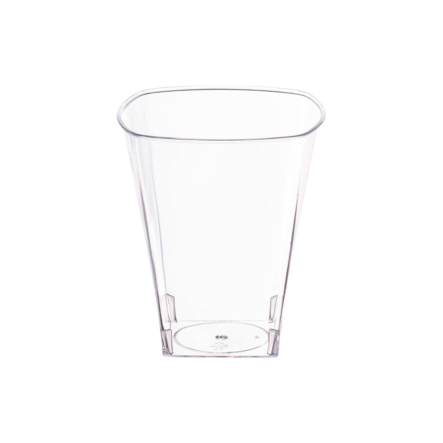 Clear Square Plastic Shot Glasses - 2 oz. (960 Glasses)
