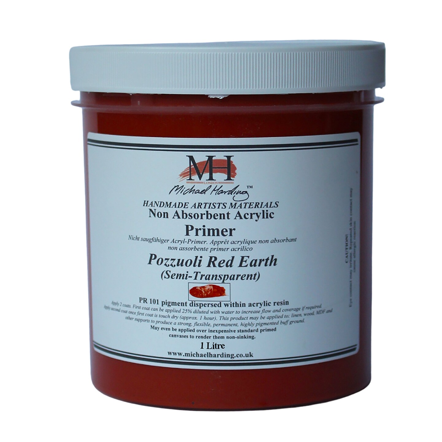 Michael Harding Non-Absorbent Acrylic Primer - Superior Base for Oil Paintings