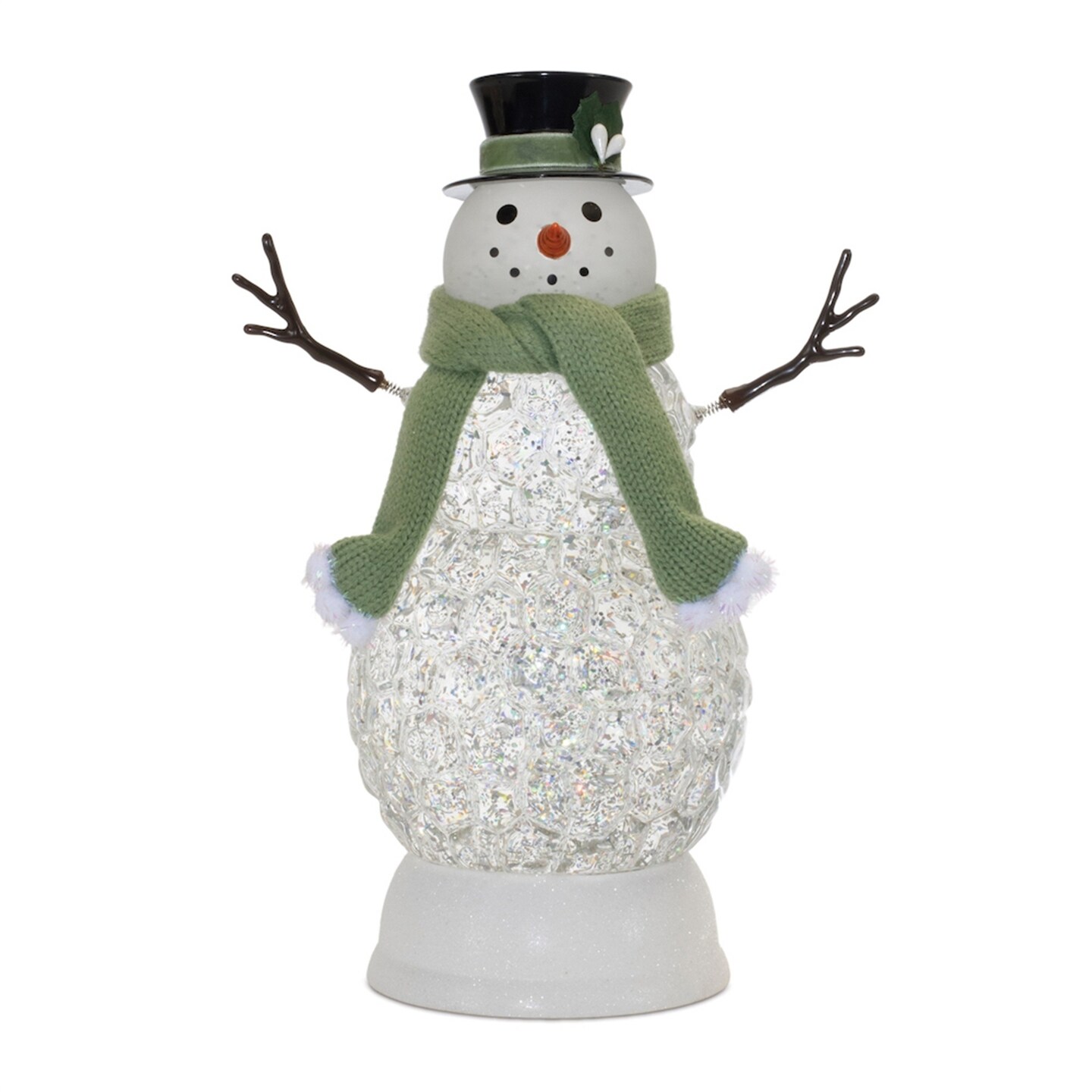 Melrose LED Lighted Snowman Christmas Snow Globe - 11"