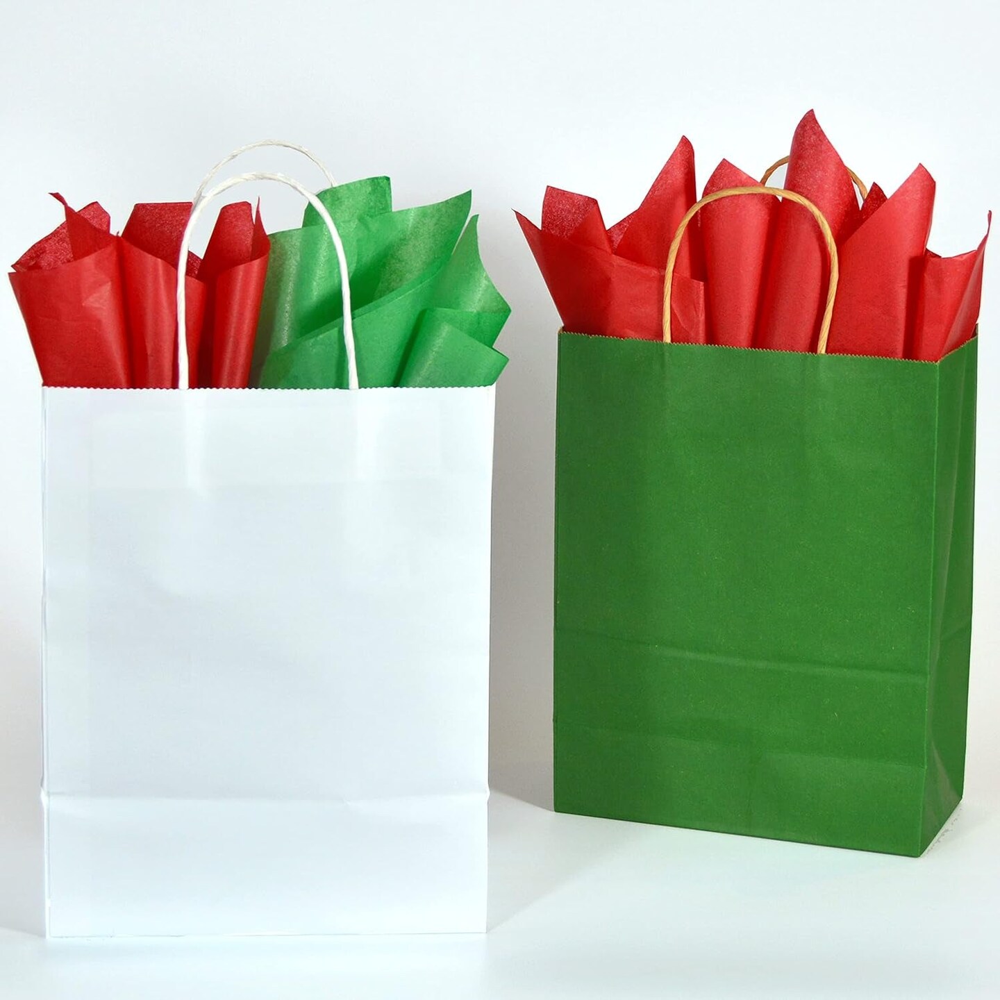 100 Sheets 20&#x22;X14&#x22; Red and Green Tissue Paper Bulk for Gift Bags,Gift Wrapping Arts Craft Party Favor Christmas Decoration