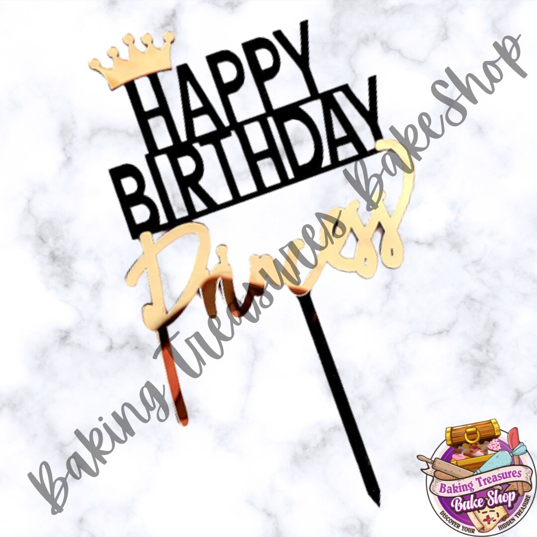 Princess Birthday Cake Topper
