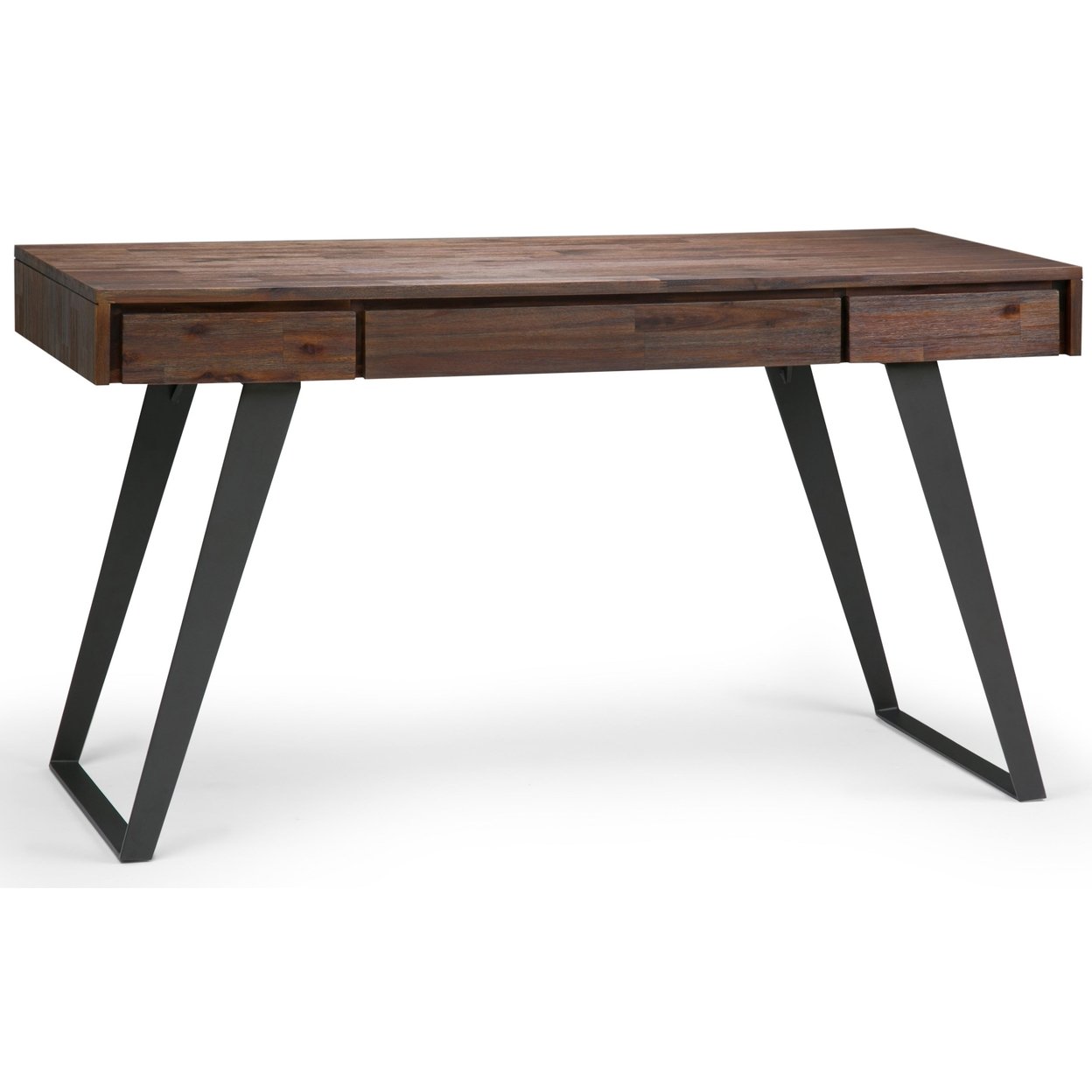 Simpli Home Lowry Solid Wood And Metal Modern Industrial 54&#x22; WideOffice Desk