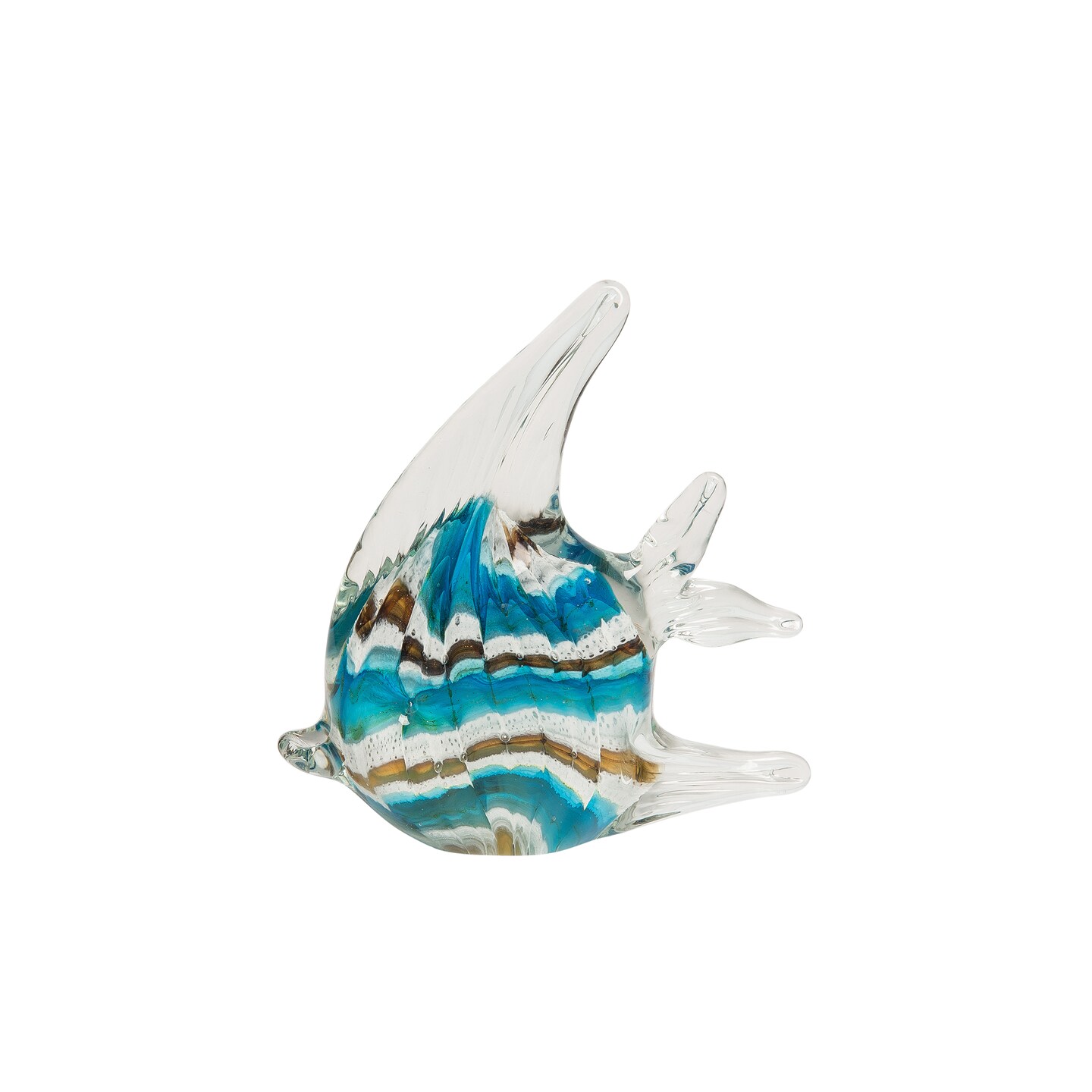 4.72&#x22; Decorative Glass Fish Tabletop Figure Figurine