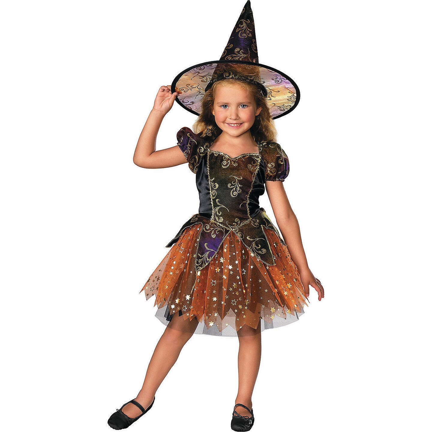 Girl&#x27;s Elegant Witch Costume