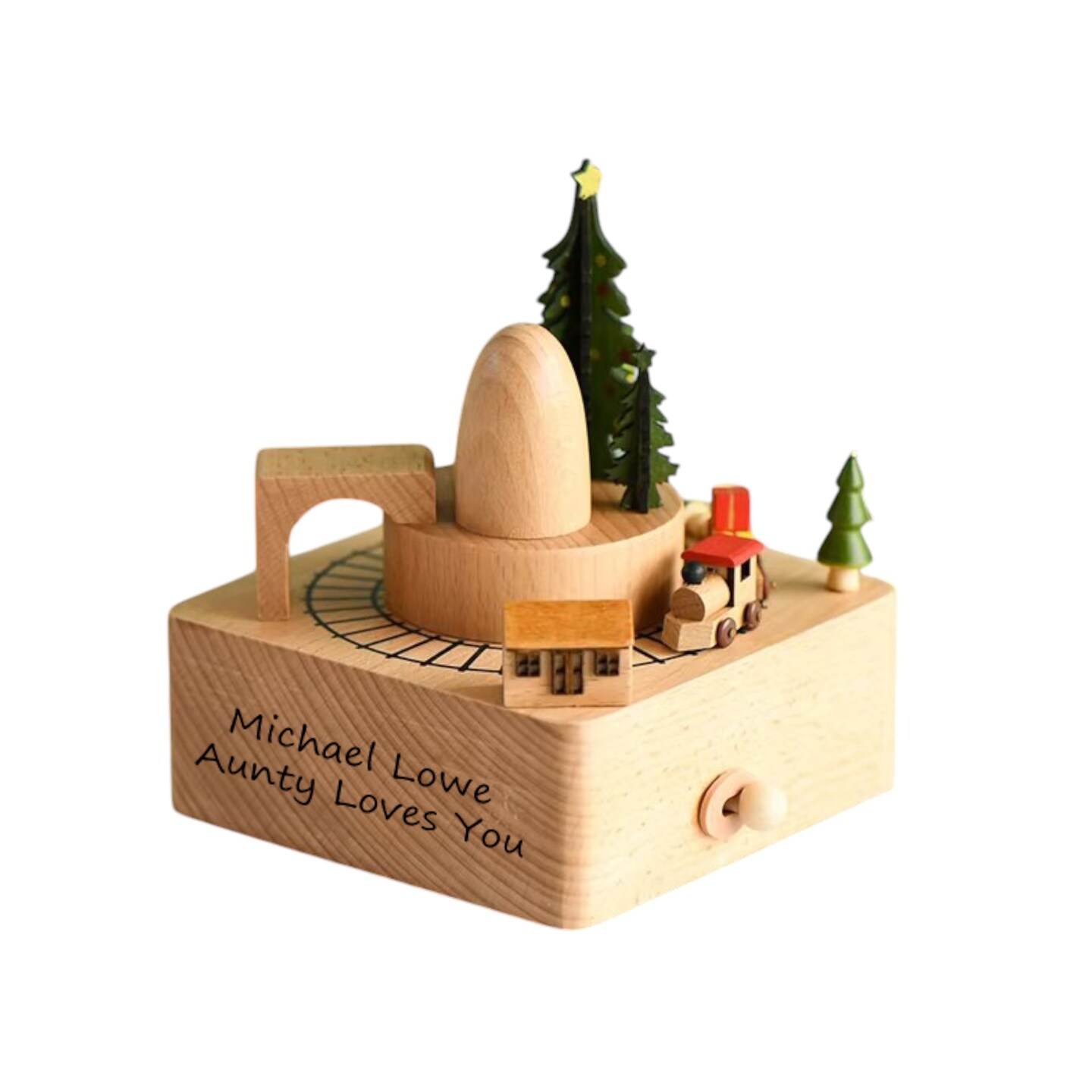 Custom Wooden Train Music Box - Wooden Baby Toys