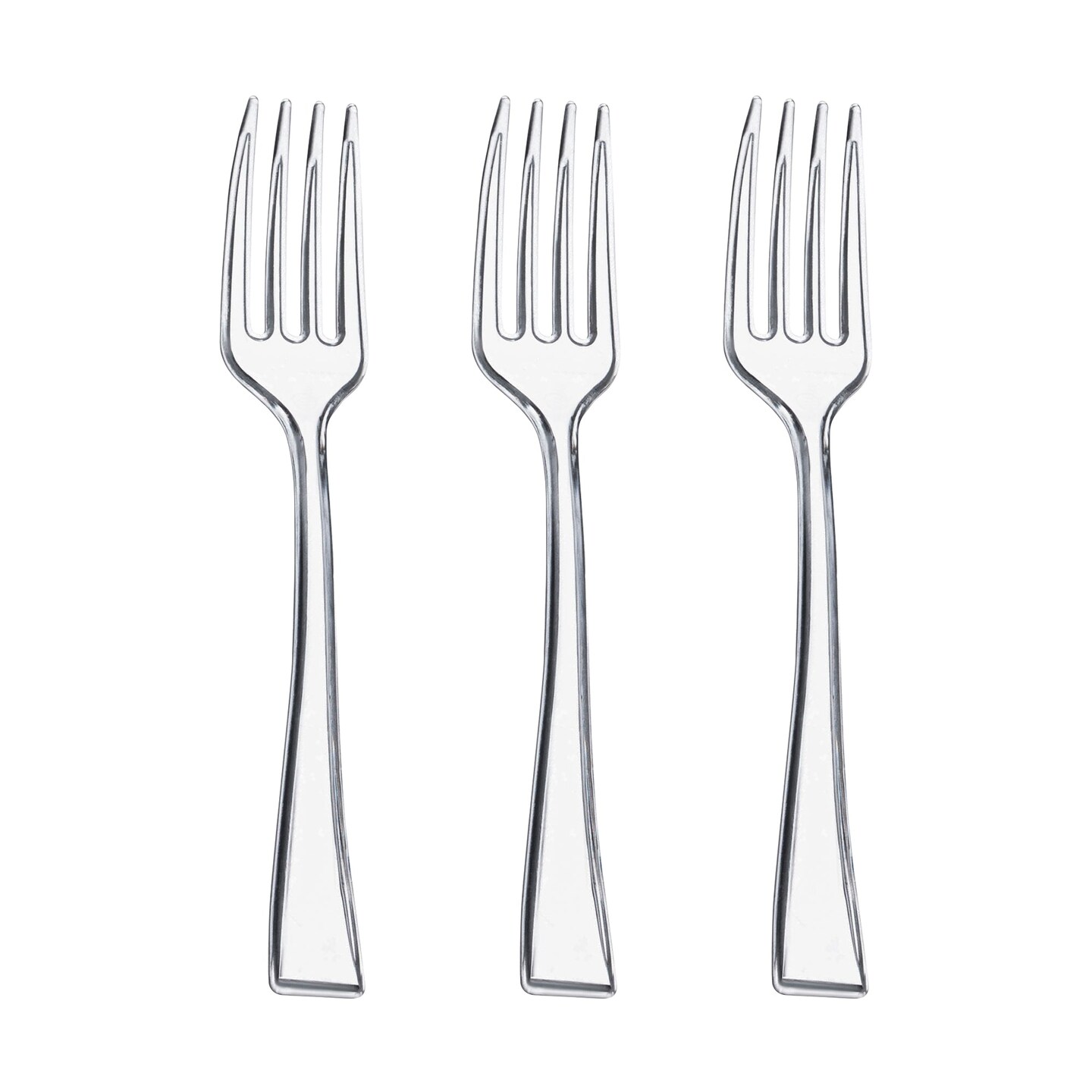 Clear Mini Plastic Disposable Tasting Forks (960 Forks)