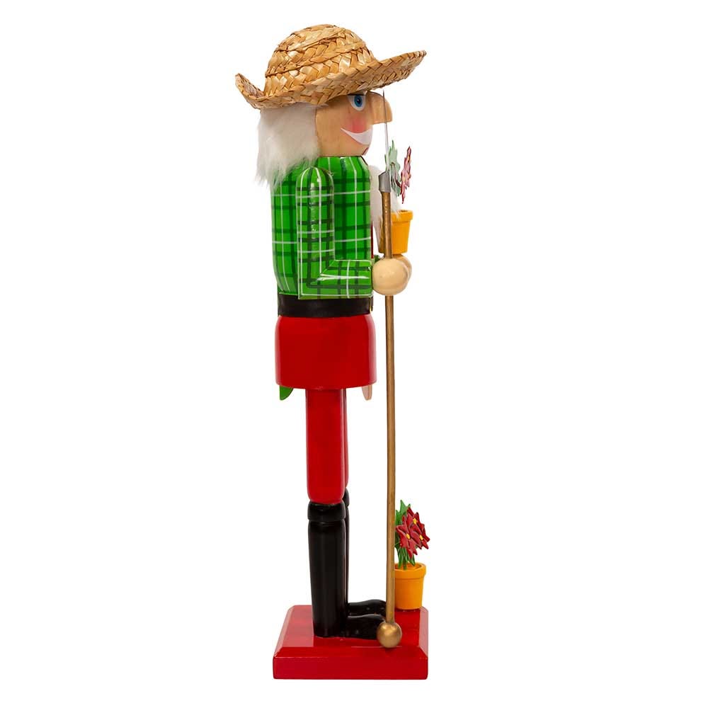 Kurt Adler 15-Inch Wooden Gardener Nutcracker