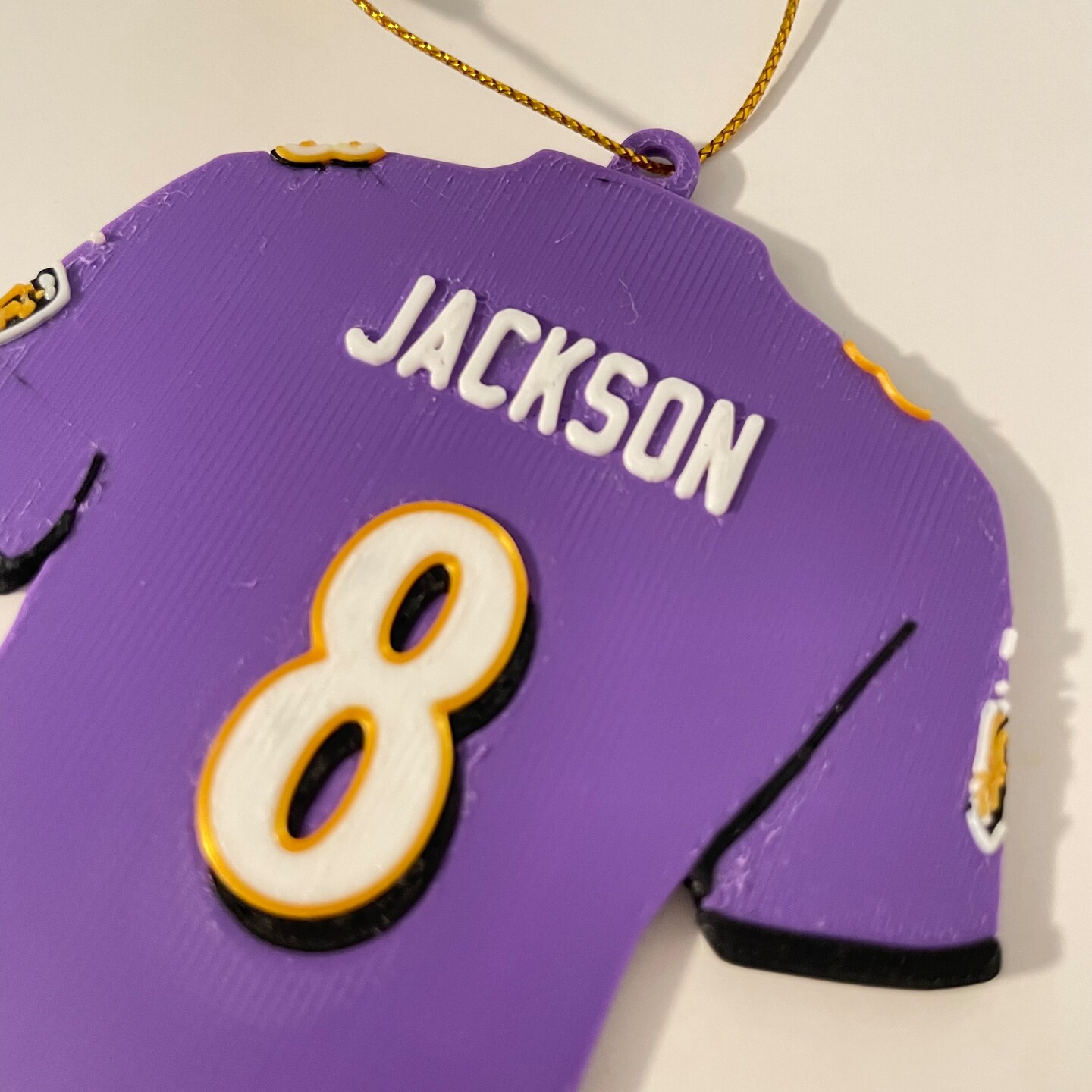 Ravens' Roar: Lamar Jackson Christmas Ornament Celebrate