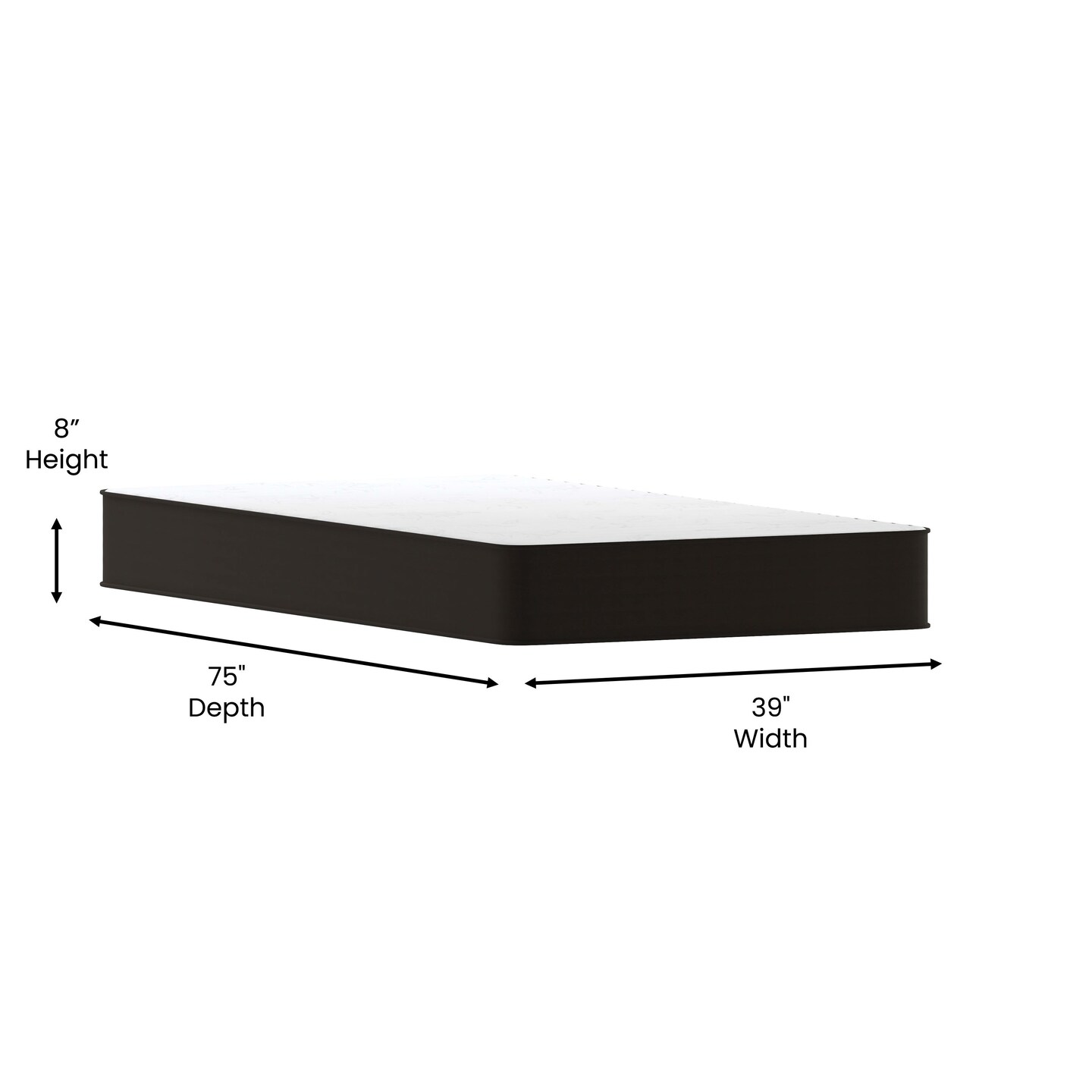 Emma and Oliver Asteria Premium ComfortMedium Firm Hybrid Innerspring Mattress in a Box with Knitted Fabric Top and CertiPUR-US Certified Foam