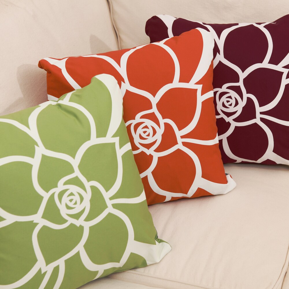 Orange Pillow, Orange and Grey Pillow Cover, Organic Throw Pillows, Tropical Pillow Covers, Asian Pillow Covers, Orange Decorative Pillows product 3