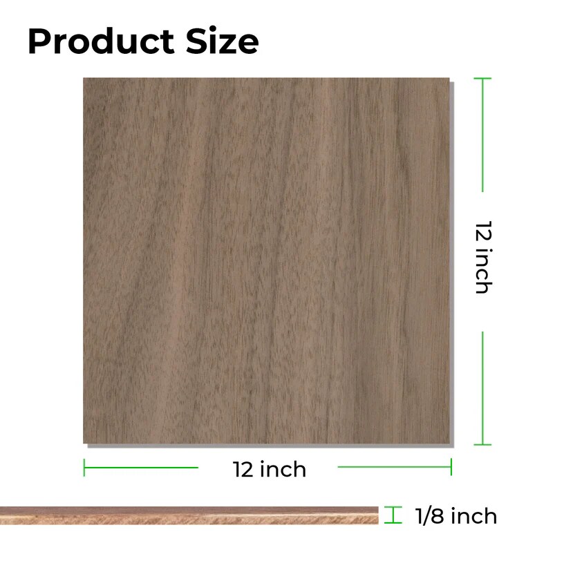3mm Walnut Plywood 12*12inch 18pcs