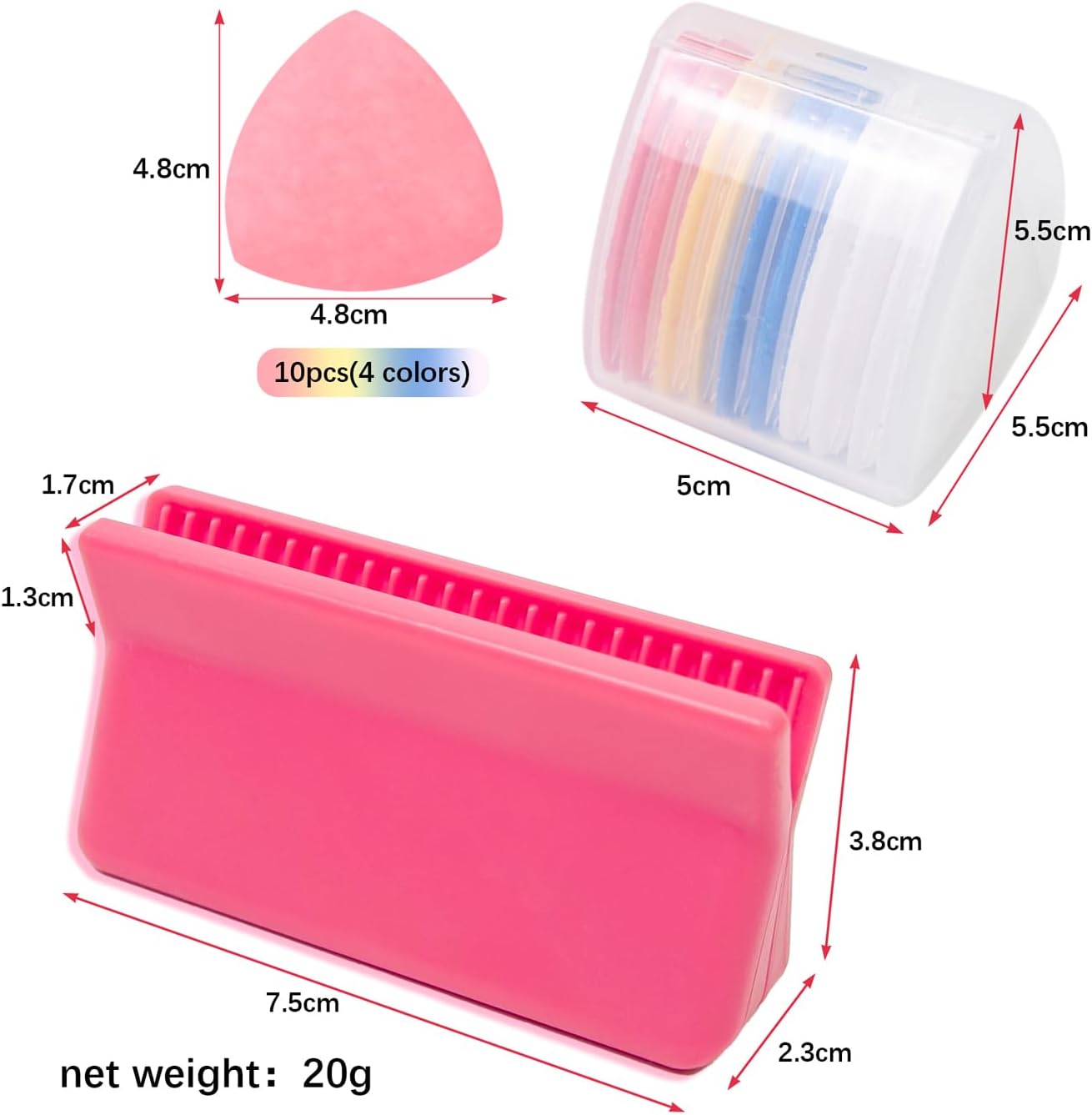 10Pcs Professional Tailors Chalk with Sharpener