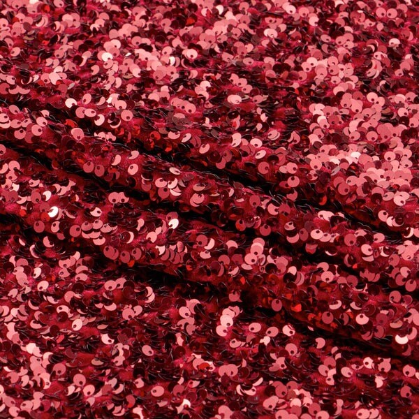 2 Way Stretch Velvet Sequin Fabric 92% Polyester & 8% Spandex 46/47” Width