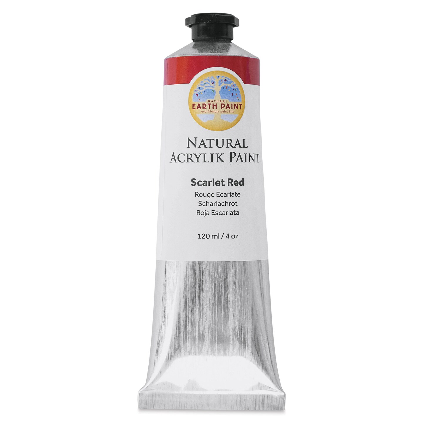 Natural Earth Paint Natural Acrylik Paint - Scarlet Red, 120 ml tube
