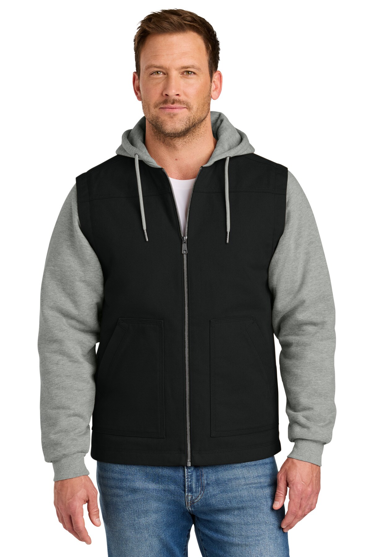 CornerStone&#xAE; Duck Fleece Full-Zip Hooded Jacket