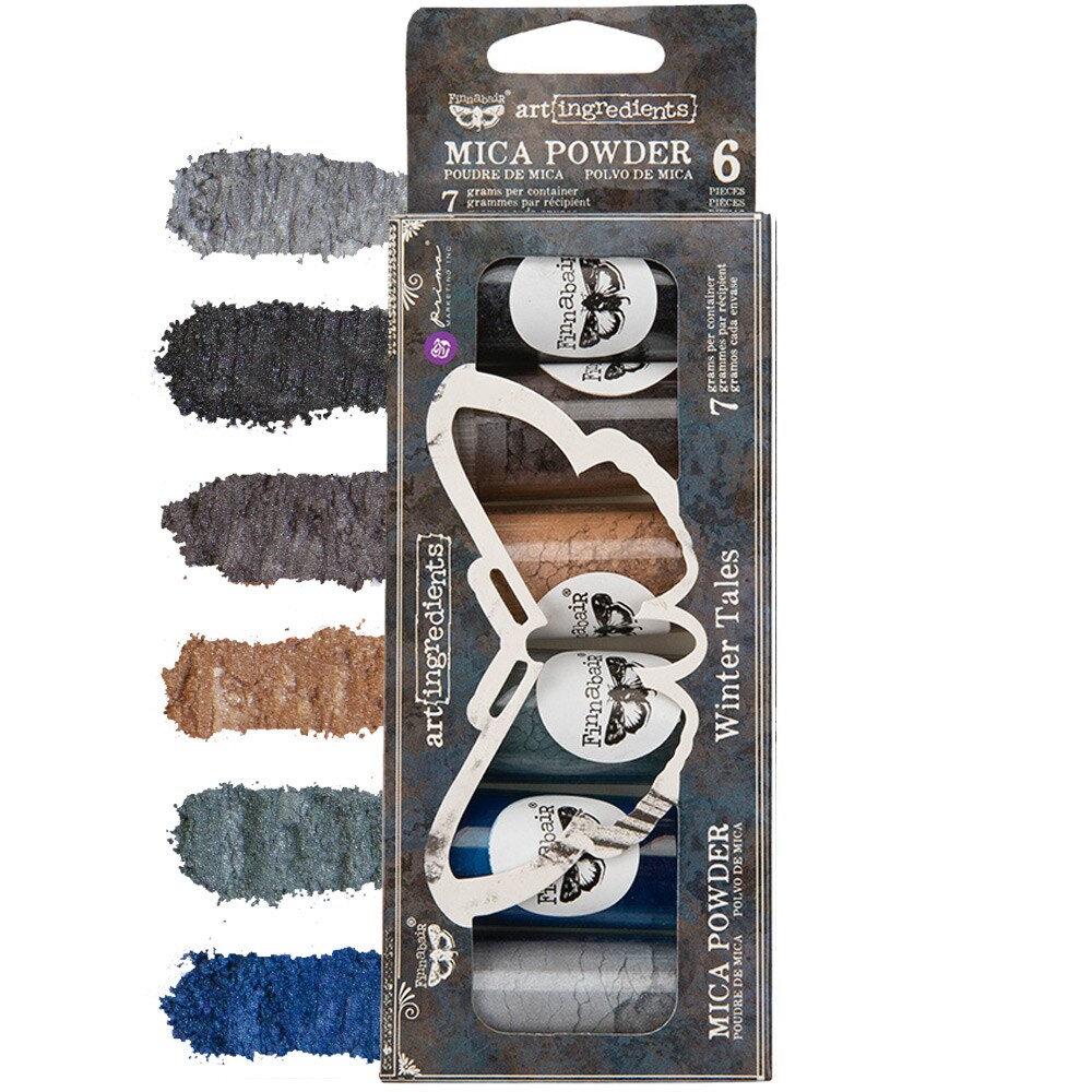 Art Ingredients - Mica Powder Set - Winter Tales - 6 bottles x 7 grams each