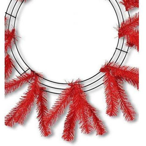 15-24&#x22; Work Wreath Form: Red