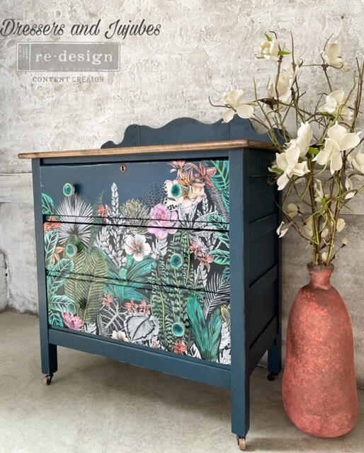 Decor Transfers&#xAE; 24x35 - Abstract Jungle - total sheet size 24&#x22;x35&#x22;, cut into 2 sheets
