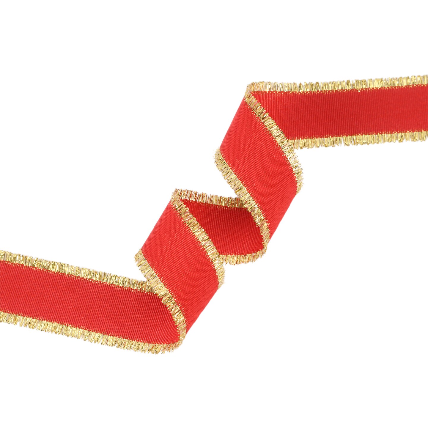 LaRibbons 1" Metallic Fringe Textured Grosgrain Ribbon | 25 Yard Roll