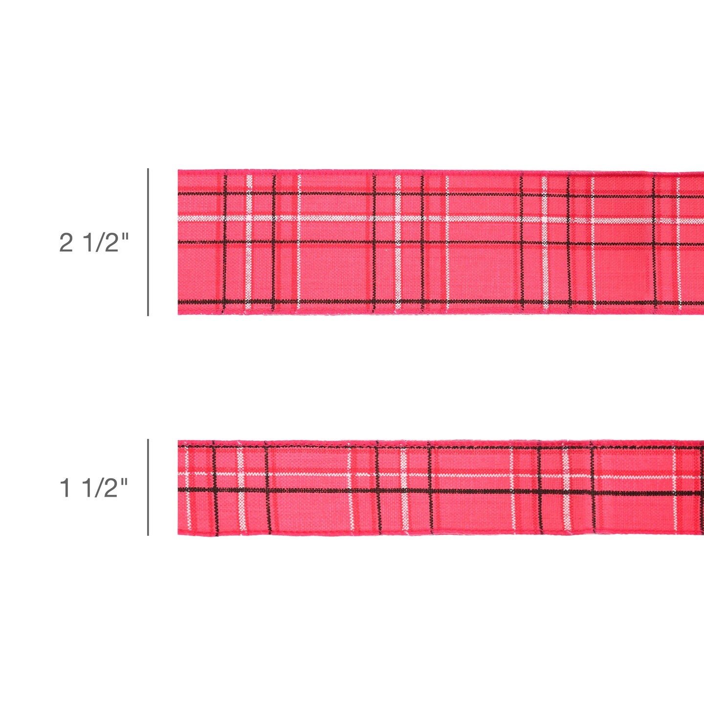 LaRibbons 1 1/2" - 2 1/2" Wired Ribbon | Spring Plaid | 10 Yard Roll