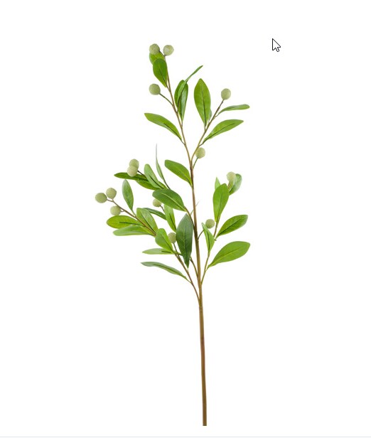 32" Artificial Spring Berry Spray | Faux Greenery Stem for Floral Arrangements & Home Decor (FG659809)