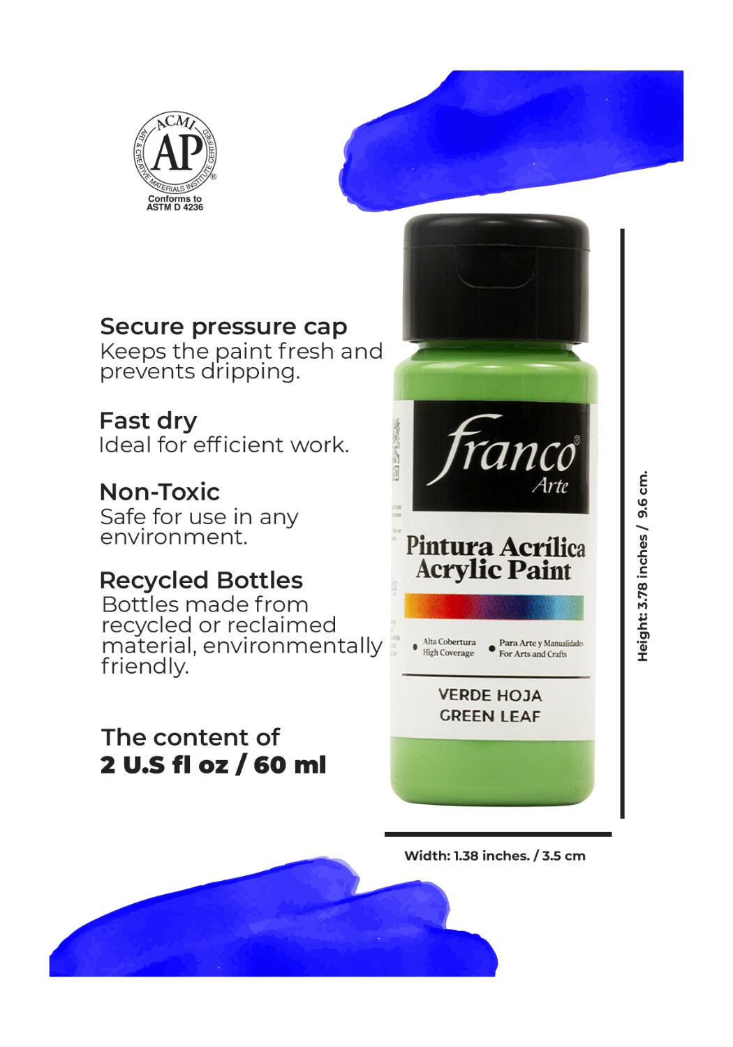 18095 Acrylic Paint 2 U.S fl oz / Green Leaf