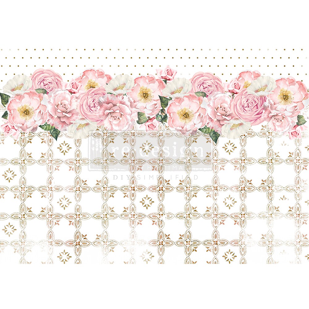 Redesign Decor Rice Paper - Tranquil bloom - 11.5&#x22; x 16.25&#x22;