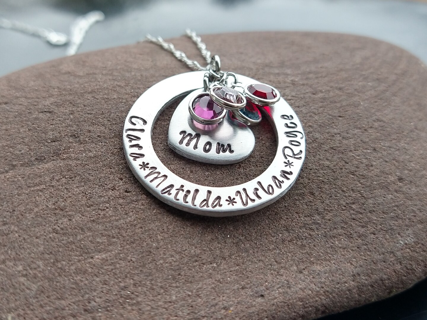 Personalized Mother's Necklace With Kids Names and Birthstones, Gift For  Mom From Children, Birthstone Jewelry For Mom MakerPlace by Michaels