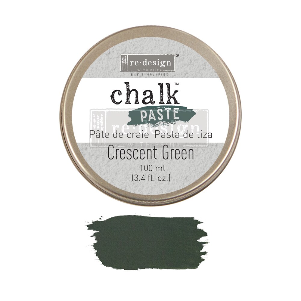 Redesign Chalk Paste - Crescent Green - 1 jar, 100 ml (3.4 fl oz)