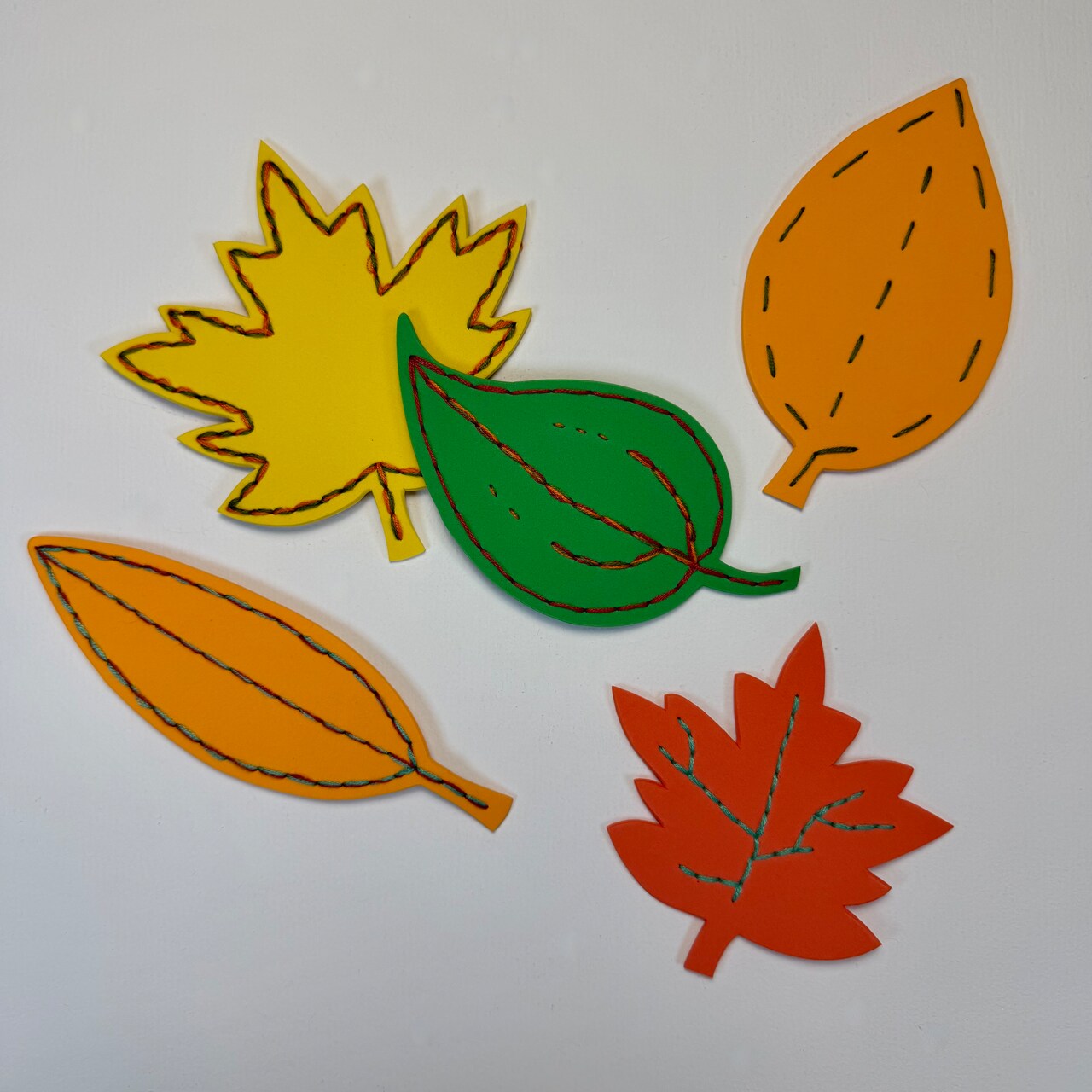 Kids Club: Embroidered Leaves