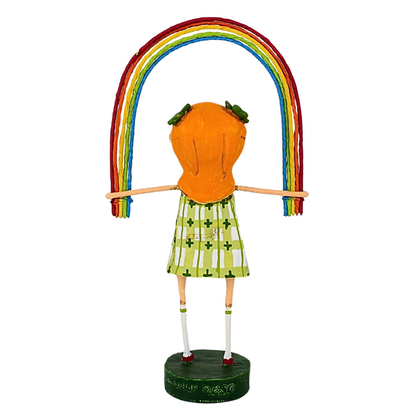 Esc And Company 7.5 Inch Rainbow Bright Saint Patrick Figurine , Lightweight Spring Decor Irish Clover