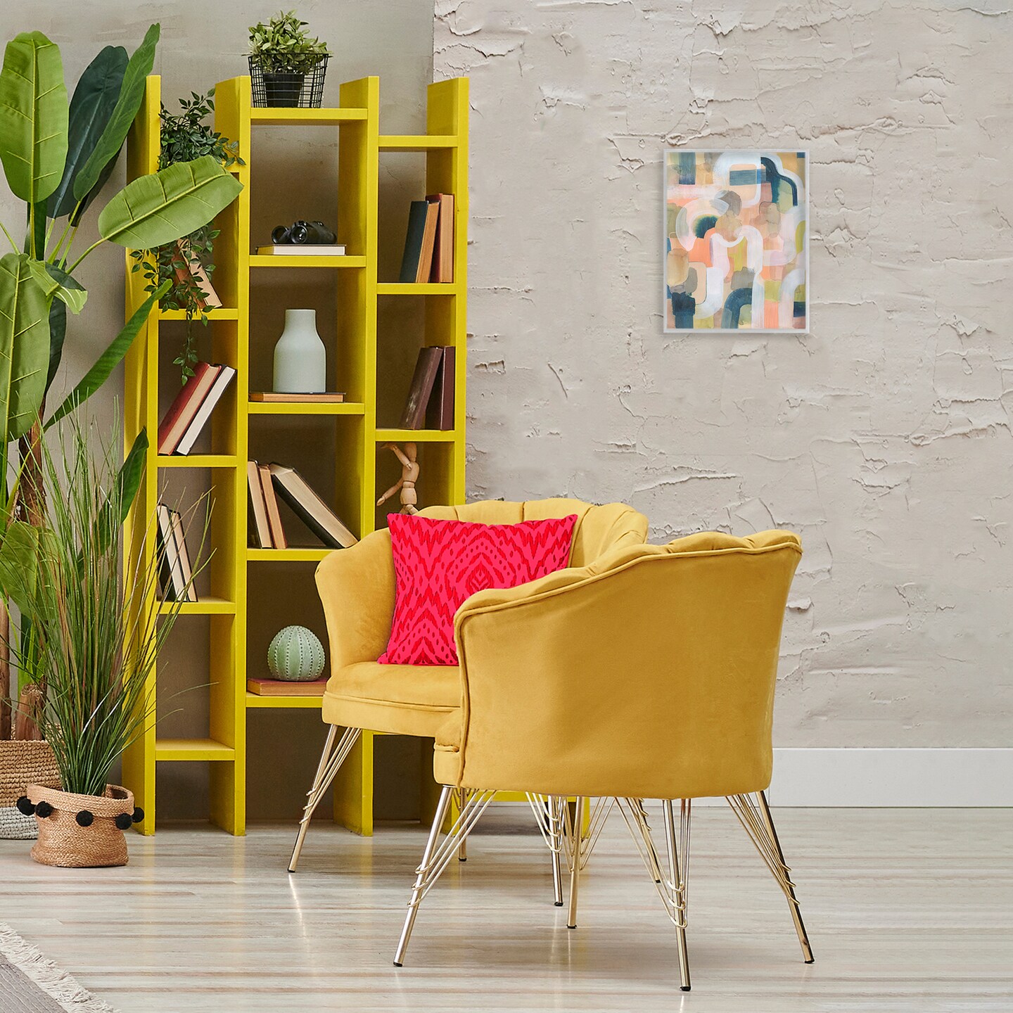 Stupell Industries Layered Curved Arches Framed Giclee Wall Art Design by Joris Hoefnagel