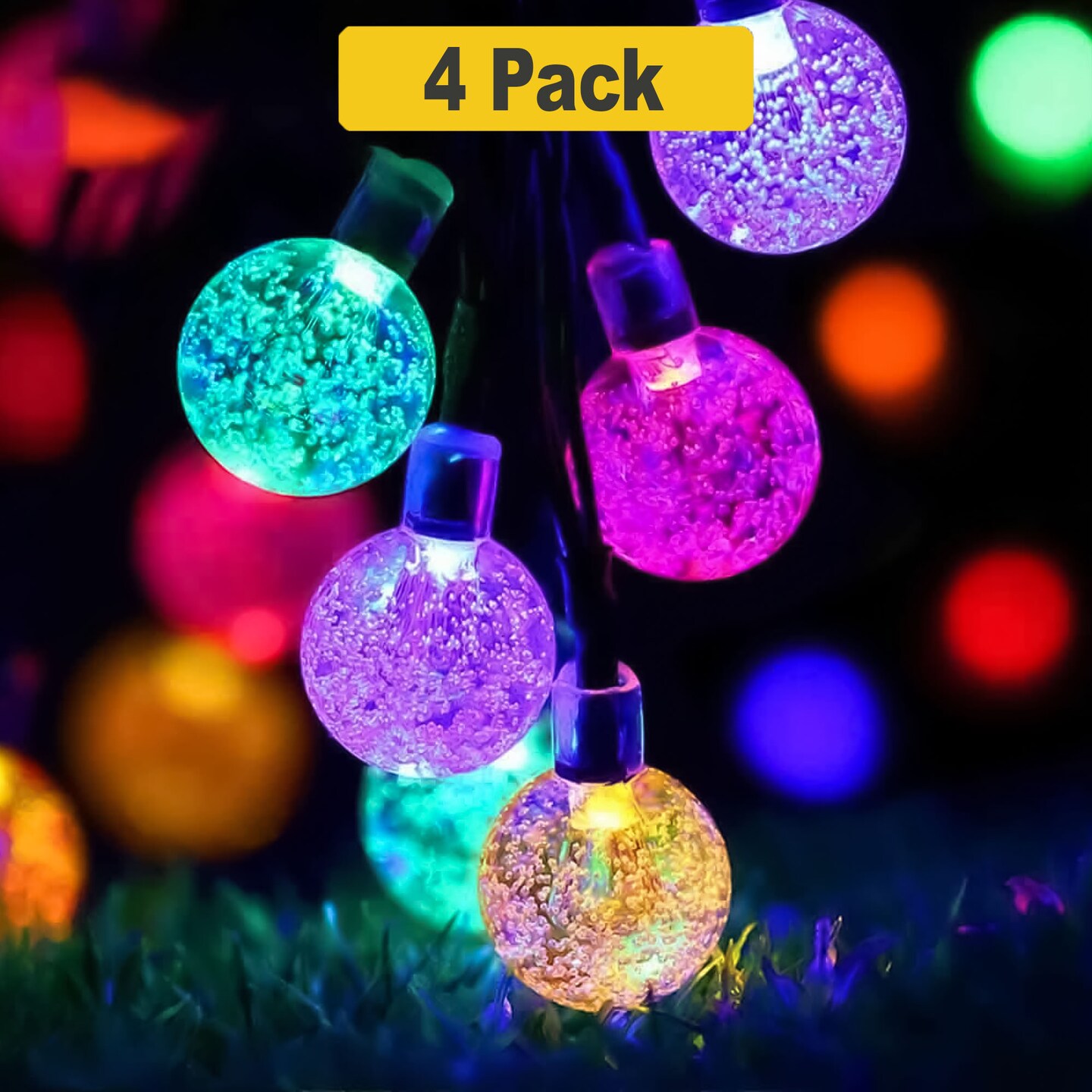 30 LED Solar Bubble String Lights