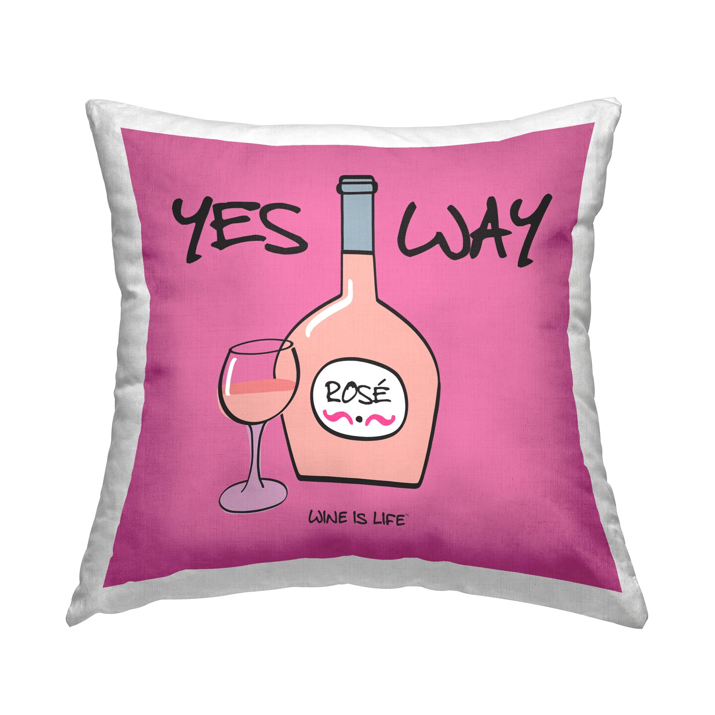 Yes Way Rose Decorative Printed Throw Pillow Design by WIL, 18 x 7 x 18