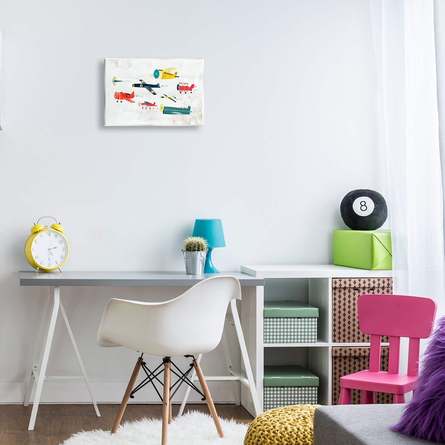 Stupell Industries Various Vintage Airplanes Wall Plaque Art Design by Irene Chan