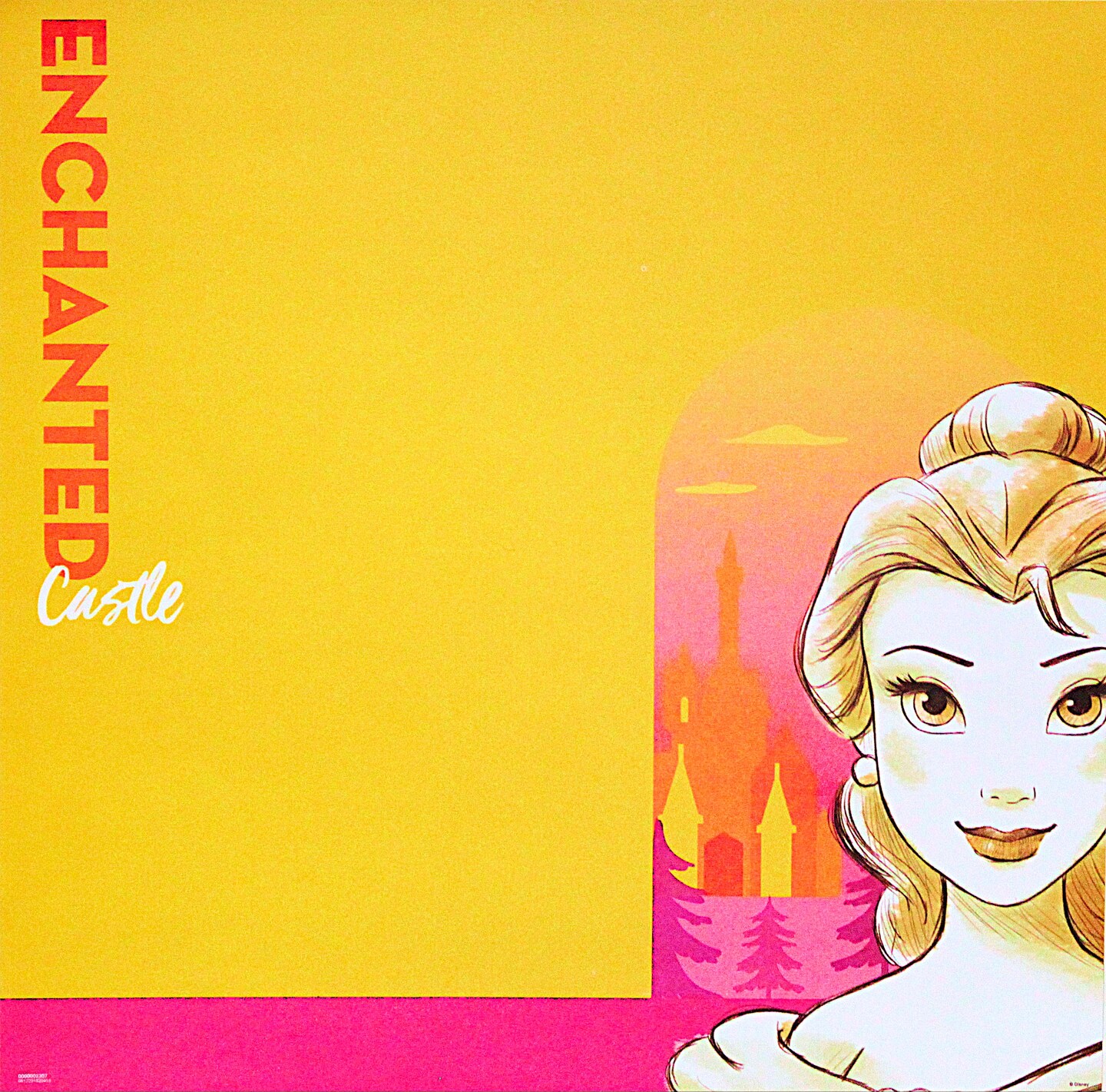 Disney Princess Belle Enchanted 12x12 Scrapbook Paper